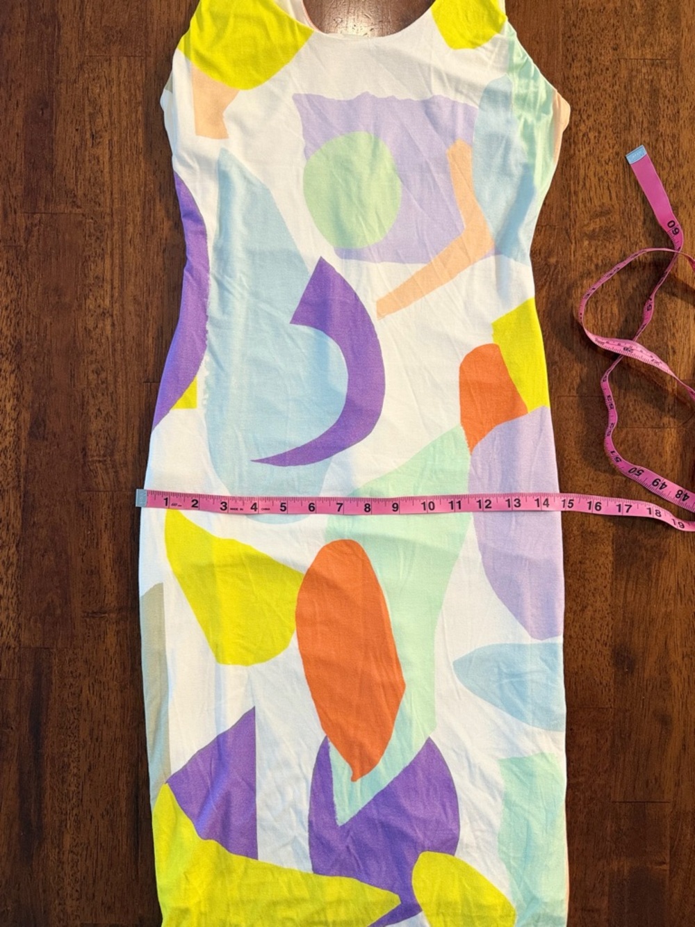 Alice & Olivia James Scoop-Neck Sleeves Fitted Abstract Dress Sz 6 - Picture 6 of 7